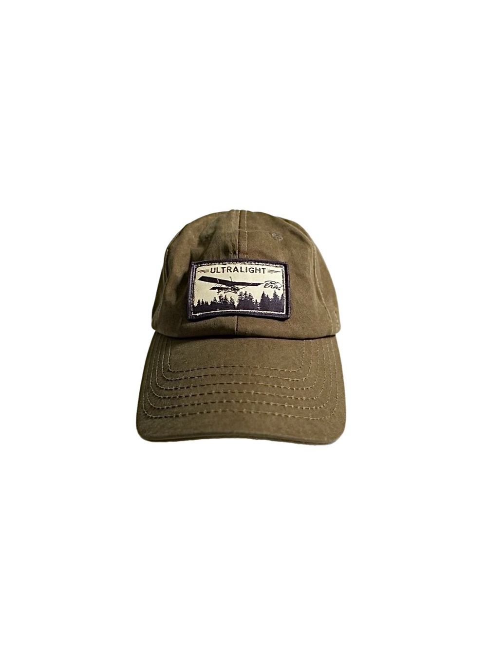 Flight Outfitters Khaki Green Ultralight Aircraft Patch Hat